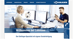 Desktop Screenshot of lohmann-gleitlager.de